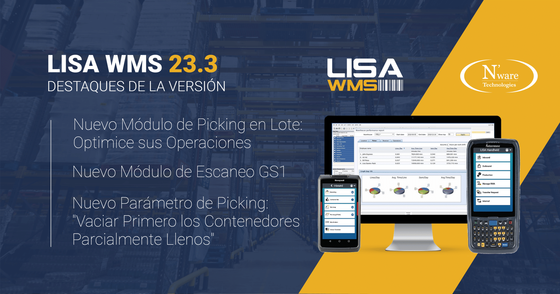Destaques de la Versión 23.3 de LISA WMS - LISA WMS