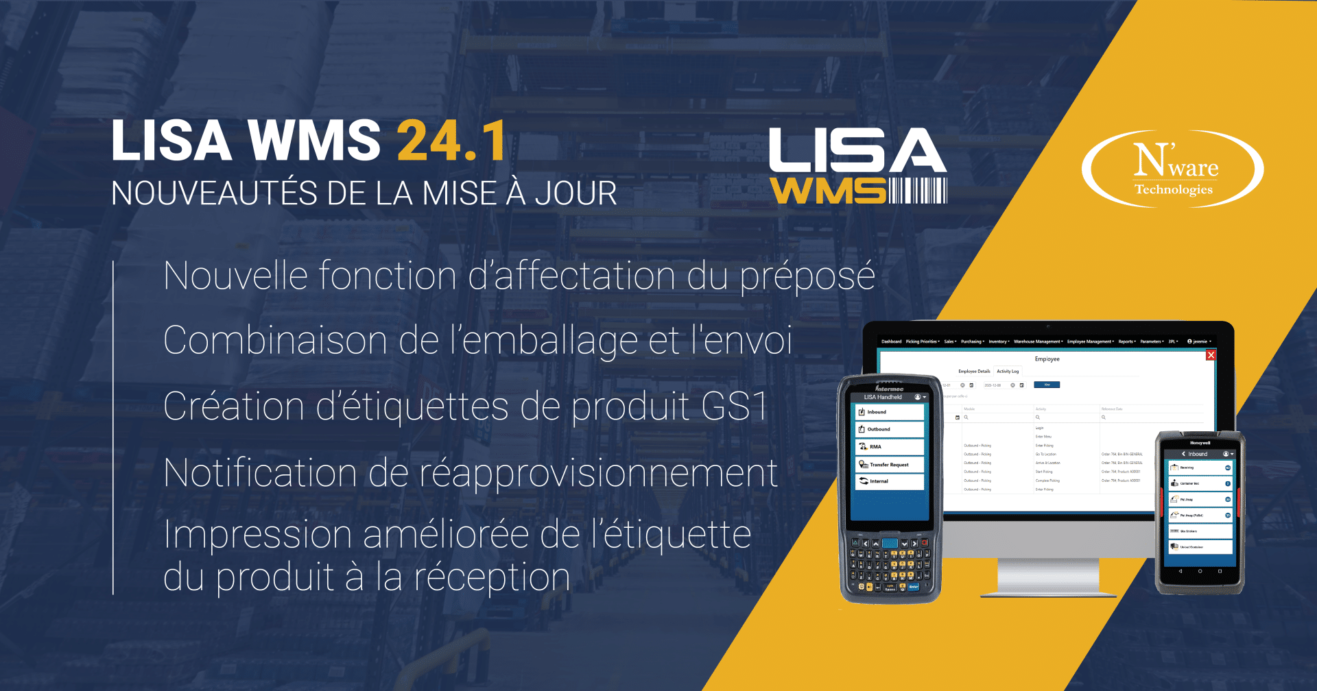 LISA WMS pour SAP BUSINESS ONE – Points forts de la version 24.1