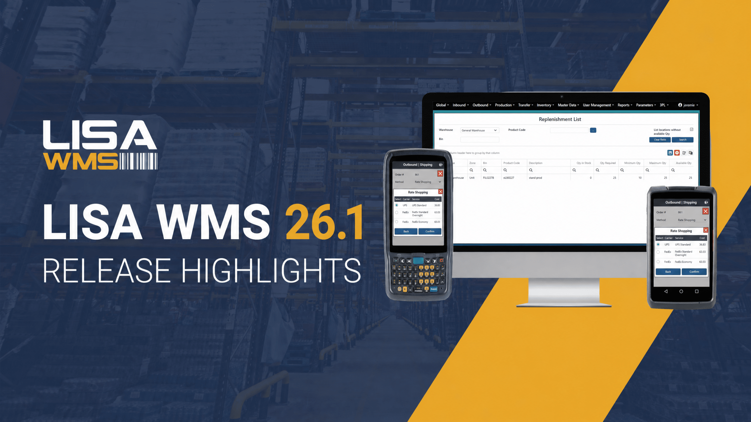 LISA WMS for SAP BUSINESS ONE – Release Highlights 26.1 - LISA WMS